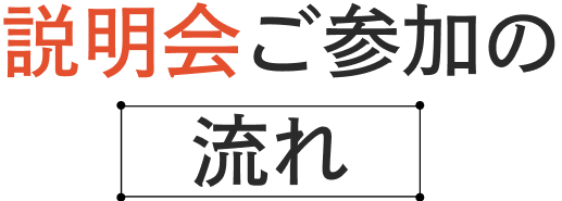 説明会ご参加の流れ