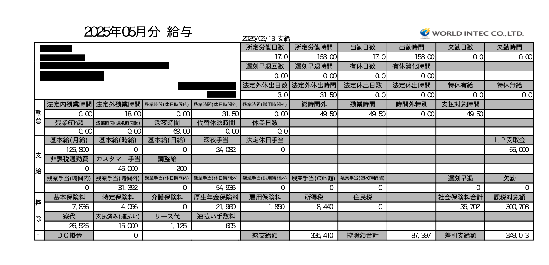 給与明細