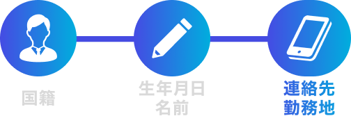 STEP3 連絡先・勤務地